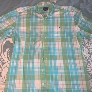 Vineyard Vines short sleeve button down sz L